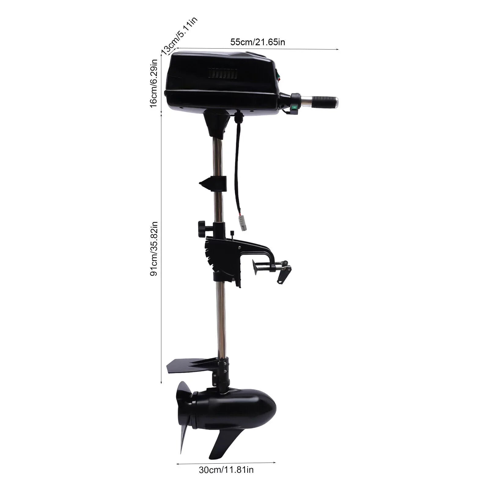TOOL1SHOoo 48V Electric Outboard Engine with 8 Horsepower and 2200W for Aquaculture Fishing Outdoor Adventure