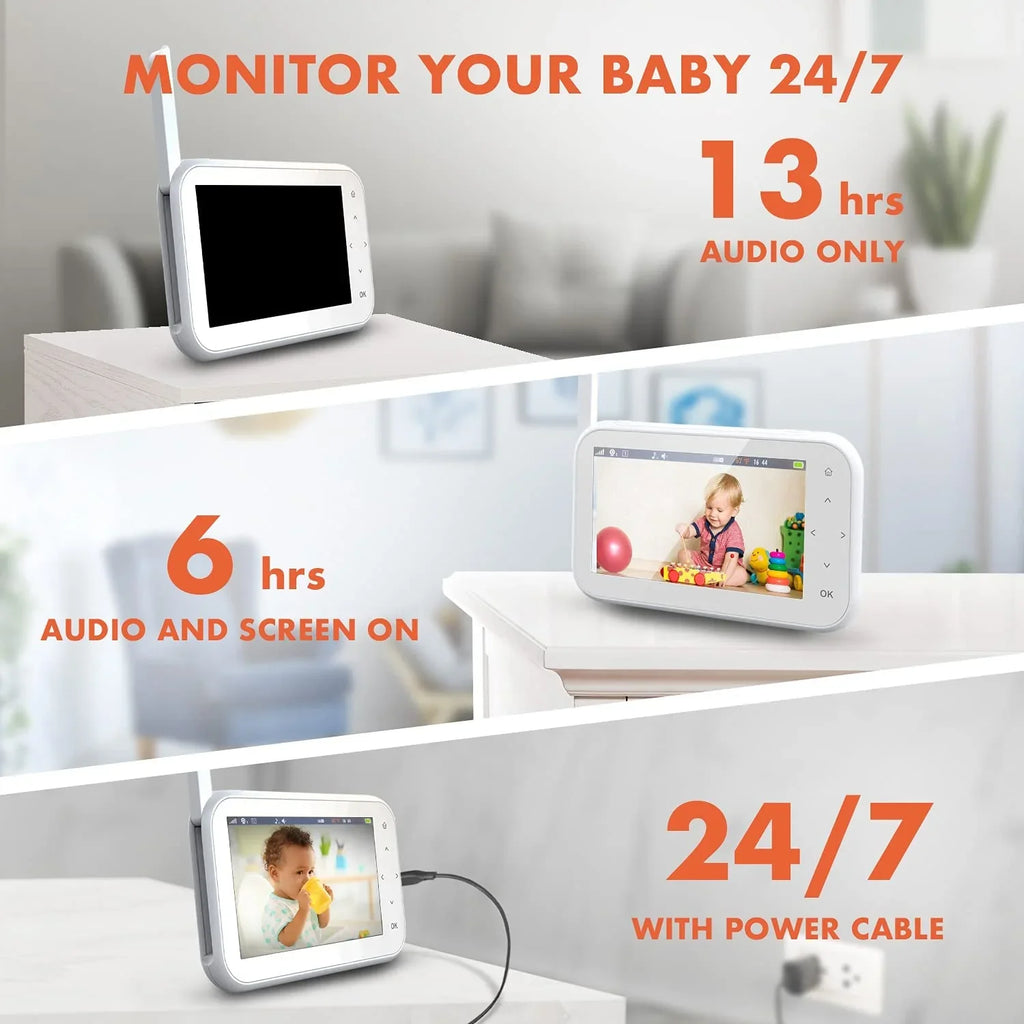 Rexing  Baby Monitor w/ Recording Capabilities 4.5"  Display