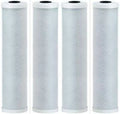 4 Pack Activated Carbon Block Water Filter Cartridges Compatible With Brita -120 Models  Removes Bad Taste  Whole House Replacement Cartridge  1 Micron  Universal Drop-In 10" Cartridge