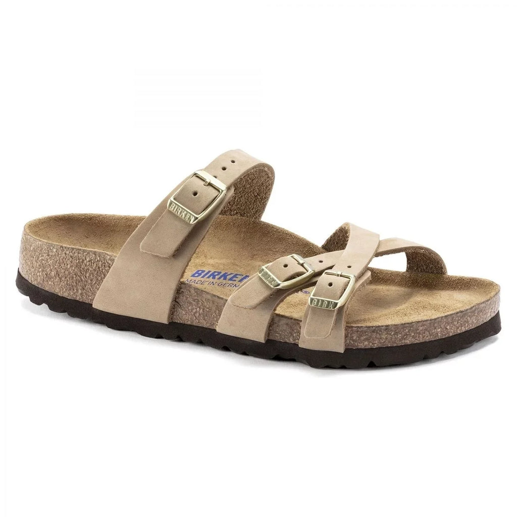 Birkenstock Women's Franca Soft Footbed Sandcastle Nubuck - Narrow - 1022973