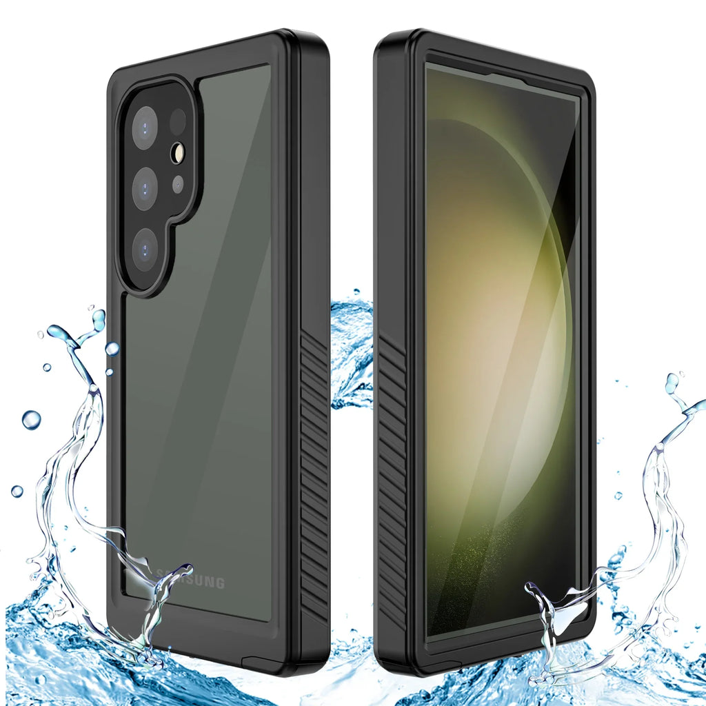 Cowithday Waterproof Case for Samsung Galaxy  Ultra 5G Phone 2024, with Screen Protector 360° Full Body Heavy Duty Military Protection Shockproof  Underwater Cover for Galaxy  Ultra, Black