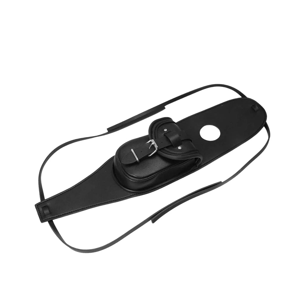 Fuel Tank Cover Bag Panel Cover Bag, Easy to Install ,Black Small and Portable Accessory Retro  Leather Console Center Pouch Tool Bag