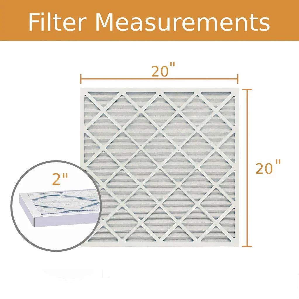 20x20x2 Purolator / Air Guard Pleated Air Filter -  8 (6 Pack)