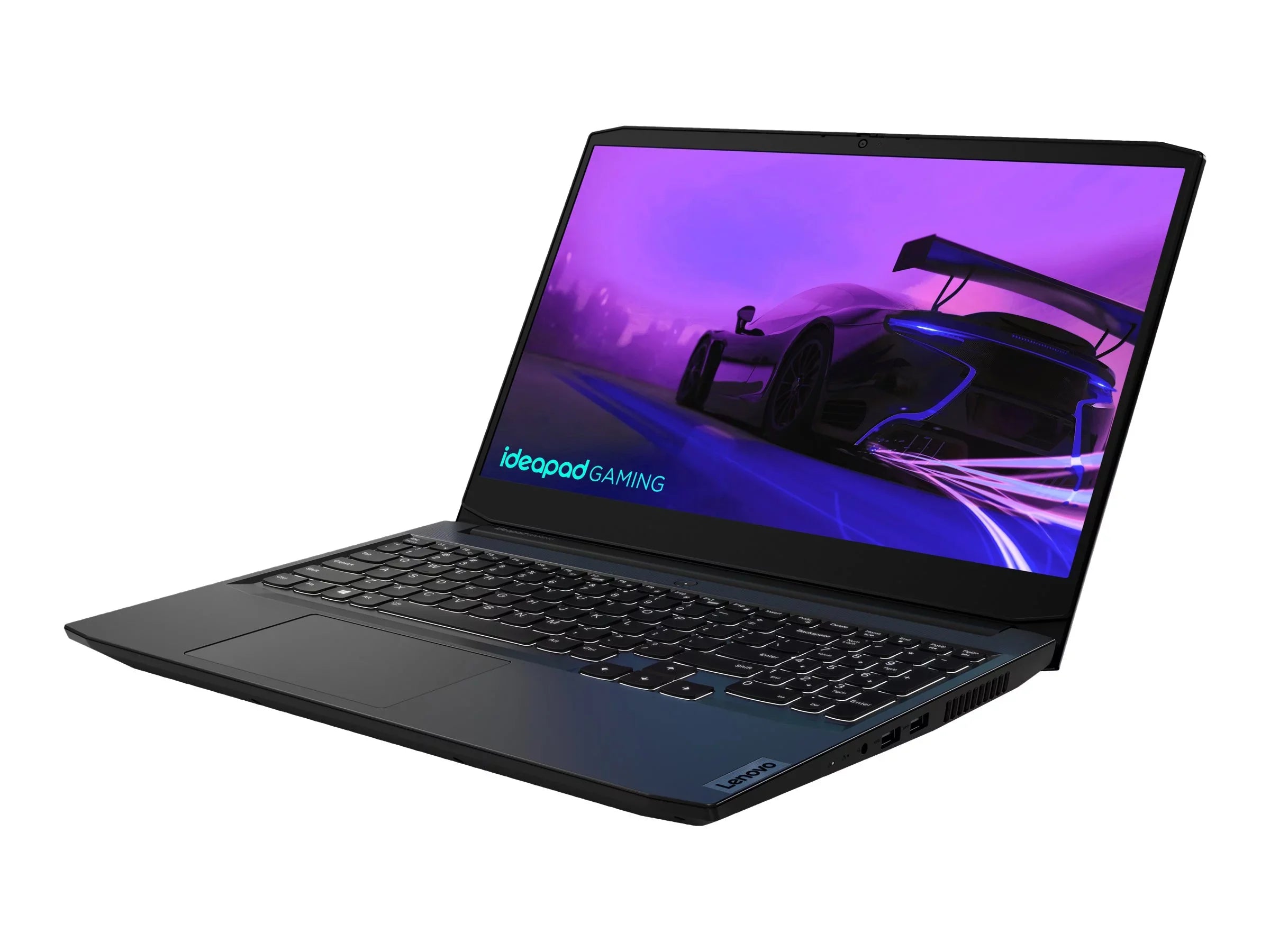 Lenovo IdeaPad Gaming 3 15ACH6 82K2 - 180-degree hinge design -  Ryzen 7 - 5800H / up to 4.4 GHz - Win 10 Home 64-bit -   3050  - 16   - 512   NVMe - 15.6"  1920 x 1080 (Full ) @ 120 Hz - 802.11a/b/g/n/ac/ax - shadow black - kb