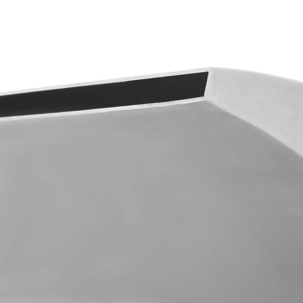 Dcenta Pool Fountain Stainless Steel Waterfall Garden Patio  Swimming Pool Fountain Silver (19.7"x11.8"x35.4 -US_43709USCLDL"
