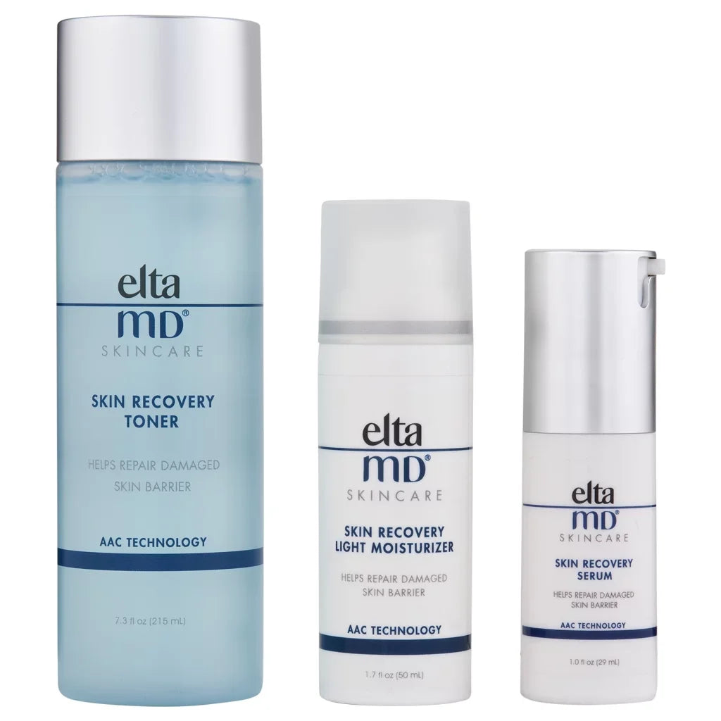 EltaMD Skin Reenclosurey Toner 7.3 oz, Serum 1 oz, & Light Moisturizer 1.7 oz