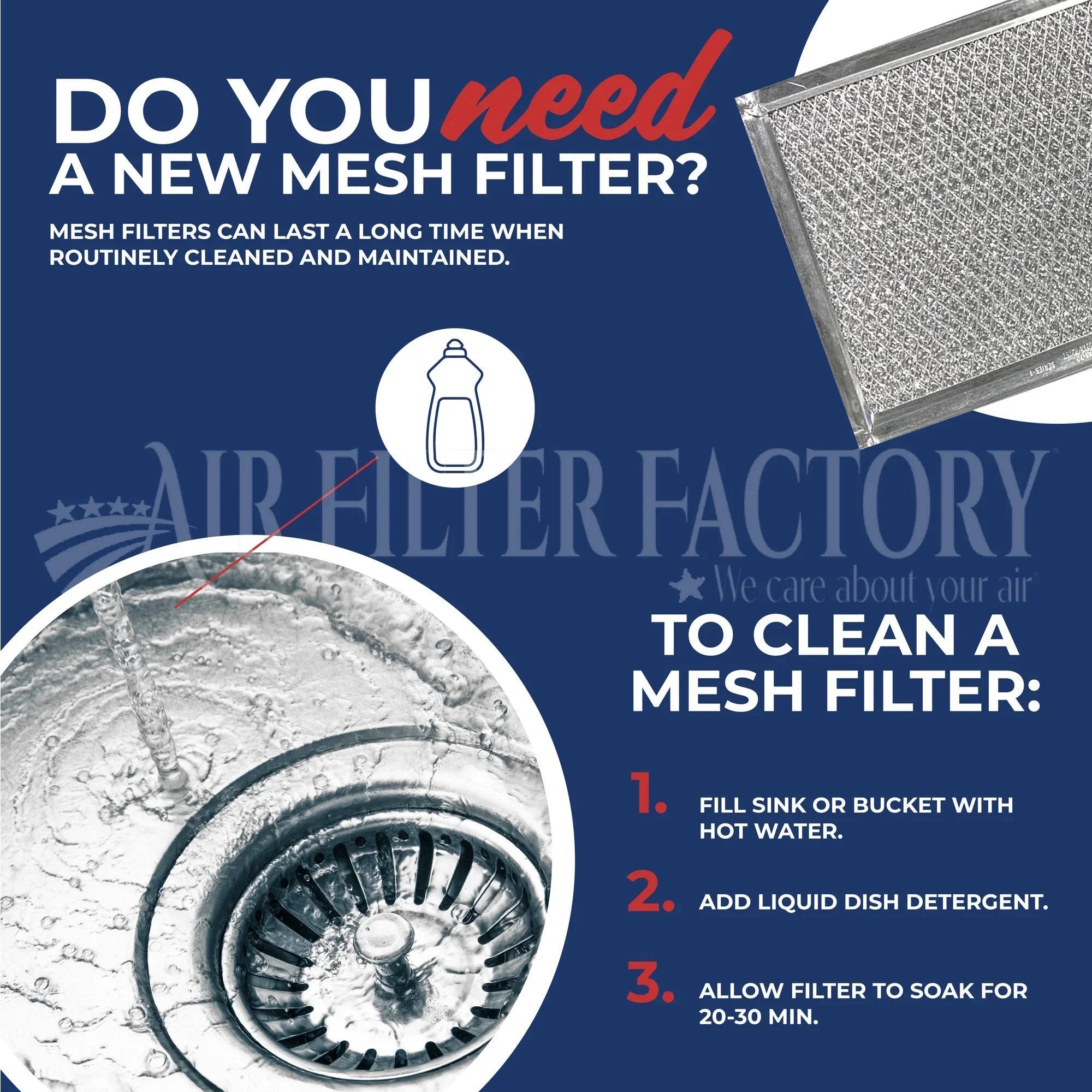 2-Pack Compatible with , , , , , 610054, 245011 Aluminum Filters by Air Filter Factory