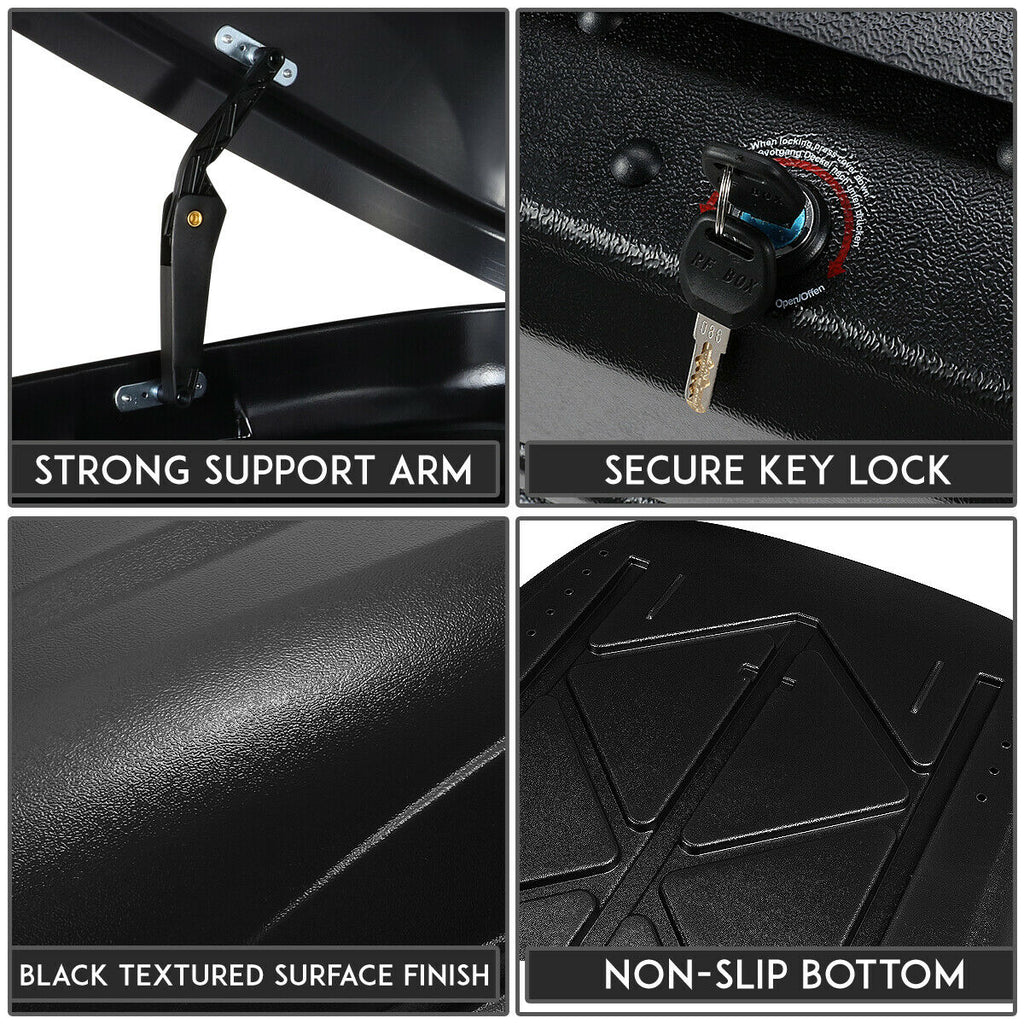Teledu Waterproof Vehicle Roof Mount Travel Storage Box Car Top Cargo Carrier with Lock
