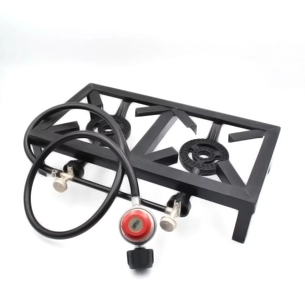 Tomshine Propane Gas Double Cast Iron Stove for Patio Camping  Cooking (Standard), Efficient Furnace for Cooking Enthusiasts