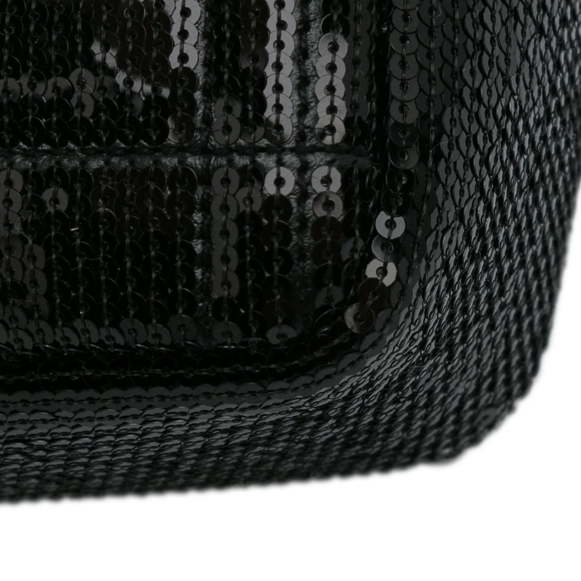 Pre-Owned Authenticated Burberry Small Sequin Lola Bag Calf Leather Black Crossbody Bag Unisex (Good)