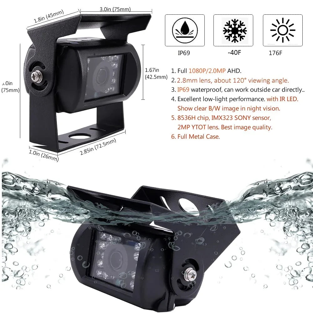 (1TB  ) 4CH  4G WiFi 1080P Truck  Camera System Live View on /Web/ with 4pcs Waterproof  Camera for Fleet/