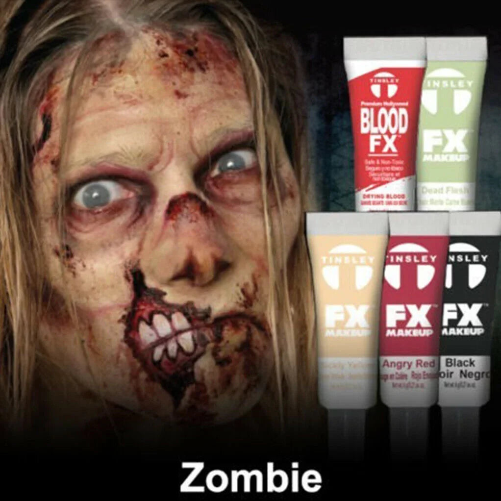 Tinsley Transfers Undead Walker Zombie Color Set  Makeup Kit Costume Accessory