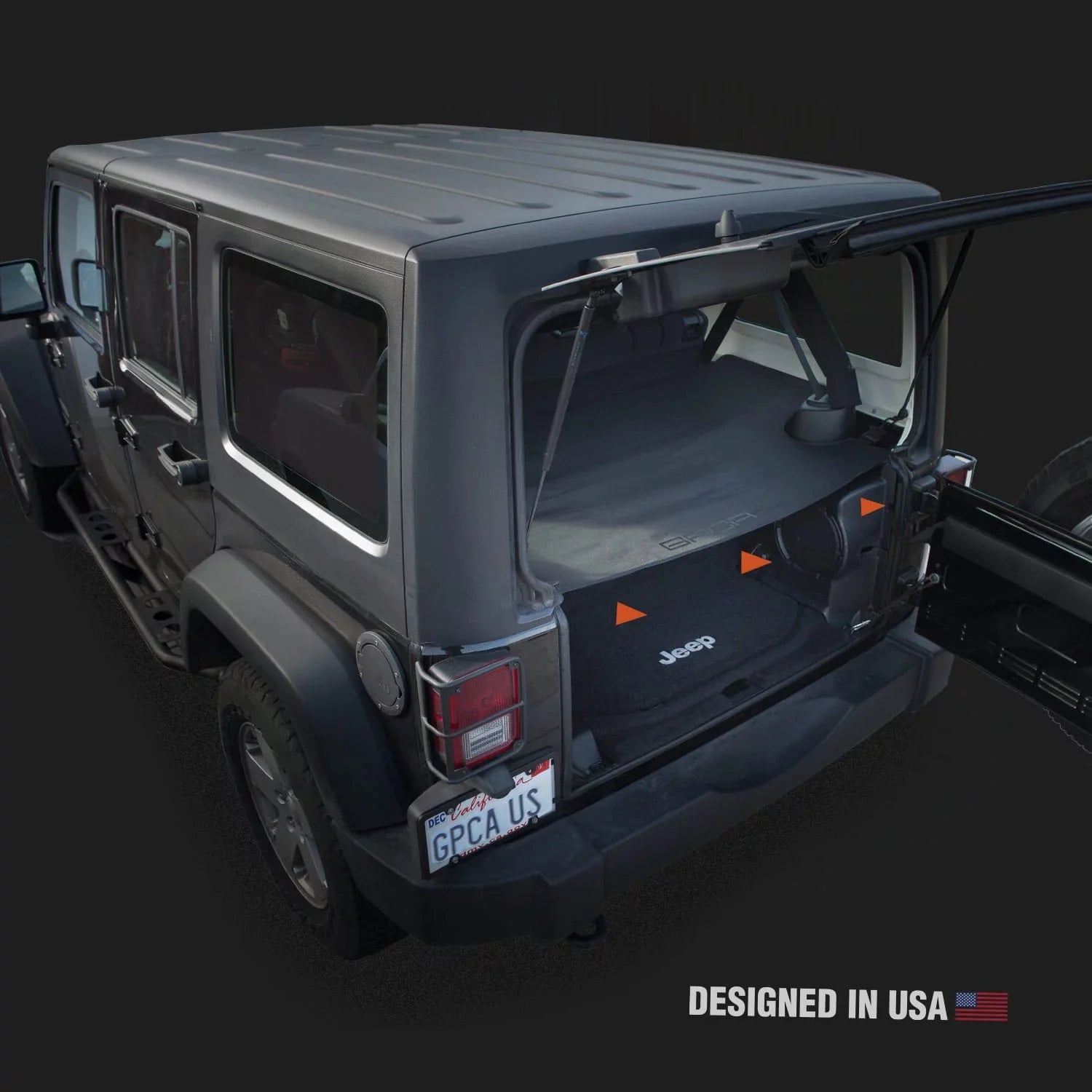 Cargo Cover   for Wrangler  4DR Sport/ Sahara/ Rubicon/ Freedom Unlimited 2007-2018 models ()