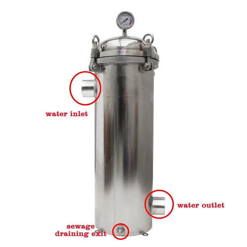 #2 Bag Water Filter 304 Stainless Steel Corrosion-durable 25 Micron Filter Bag for Water Treatment