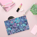 Floral Fusion Purple, Navy, White Clutch Bag