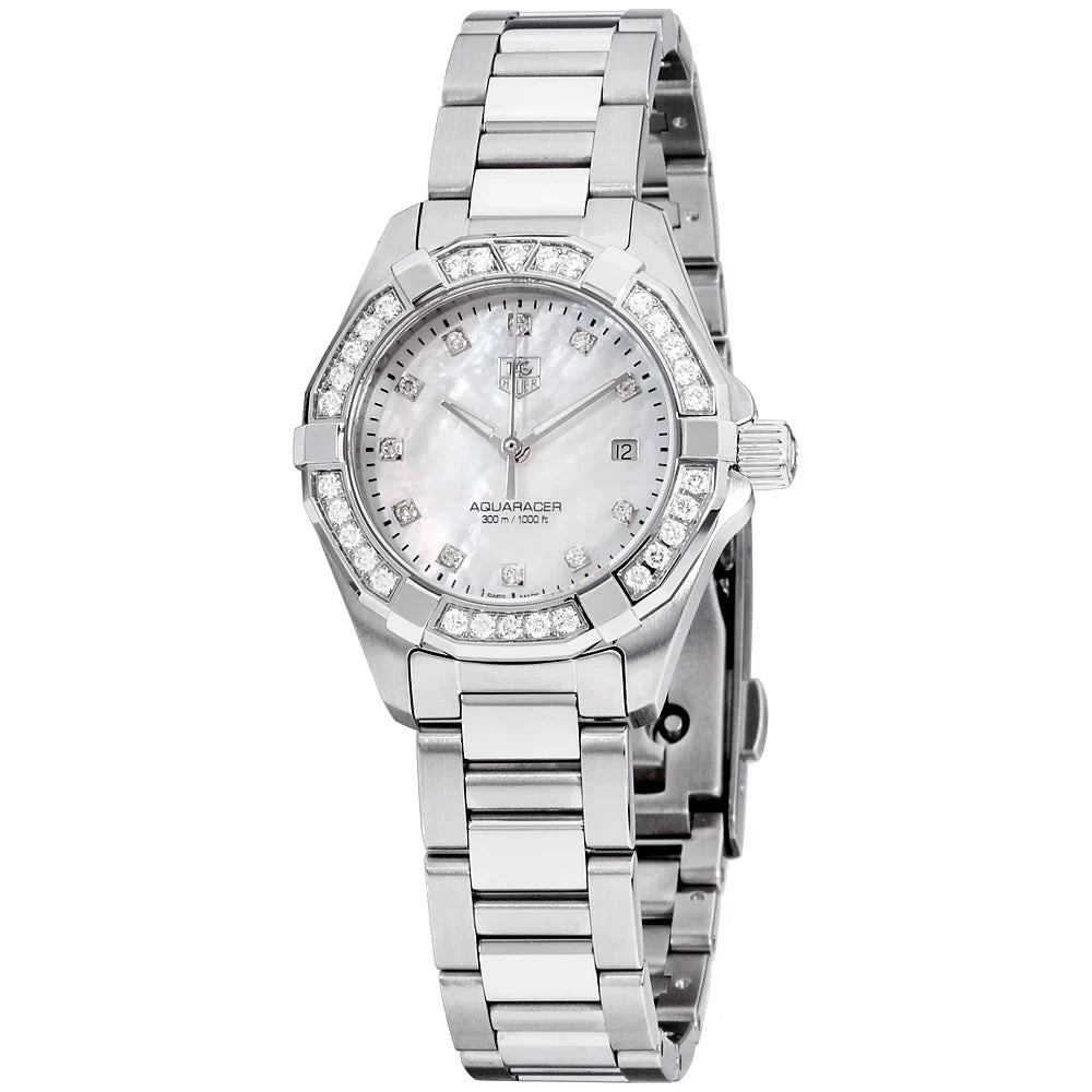 Tag Heuer Mother Of Pearl Dial Stainless Steel Ladies Watch .