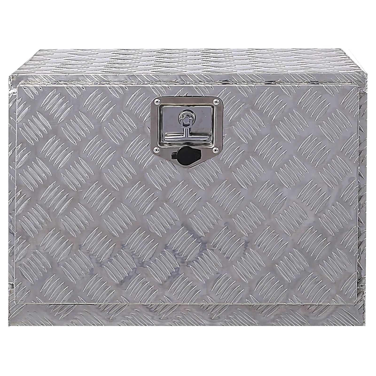 Jarbalai 24 inches Aluminum Tool Box, Truck Bed Tool Box, Outdoor Trailer Pickup Storage Tool Box,  Storage Organizer, Underbody Box w/ Lock Keys, Silver