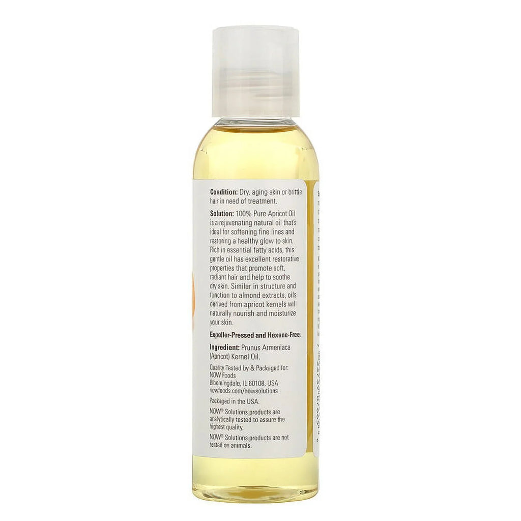 Foods, Solutions, Apricot Oil, 4 fl oz (118 ml) Pack of 4