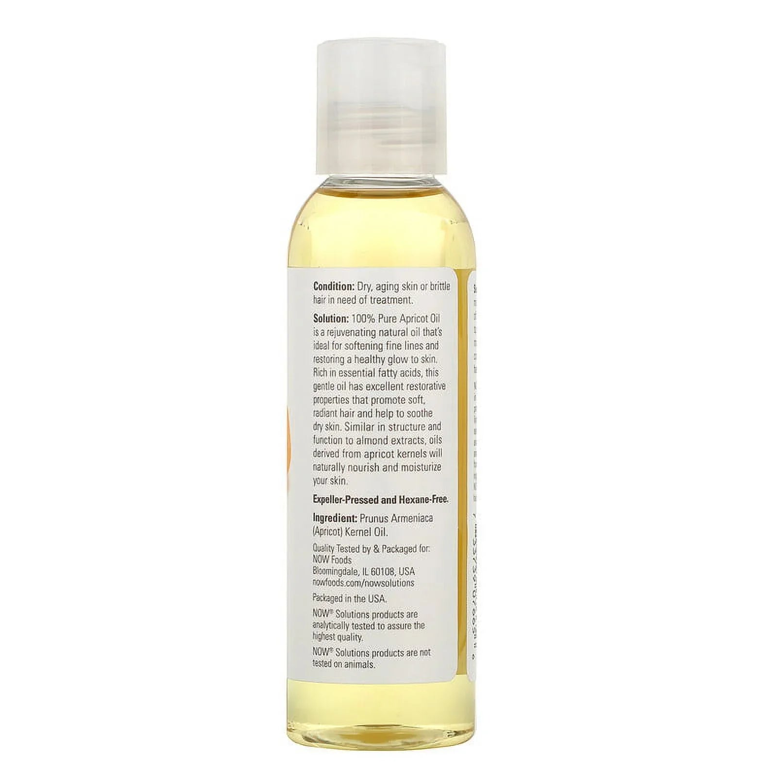 Foods, Solutions, Apricot Oil, 4 fl oz (118 ml) Pack of 4