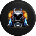 2018 2019 Wrangler  Backup Camera Skull Barbell Weightlifting Barbell Workout Gym Spare Tire Cover for Jeep  33 Inch