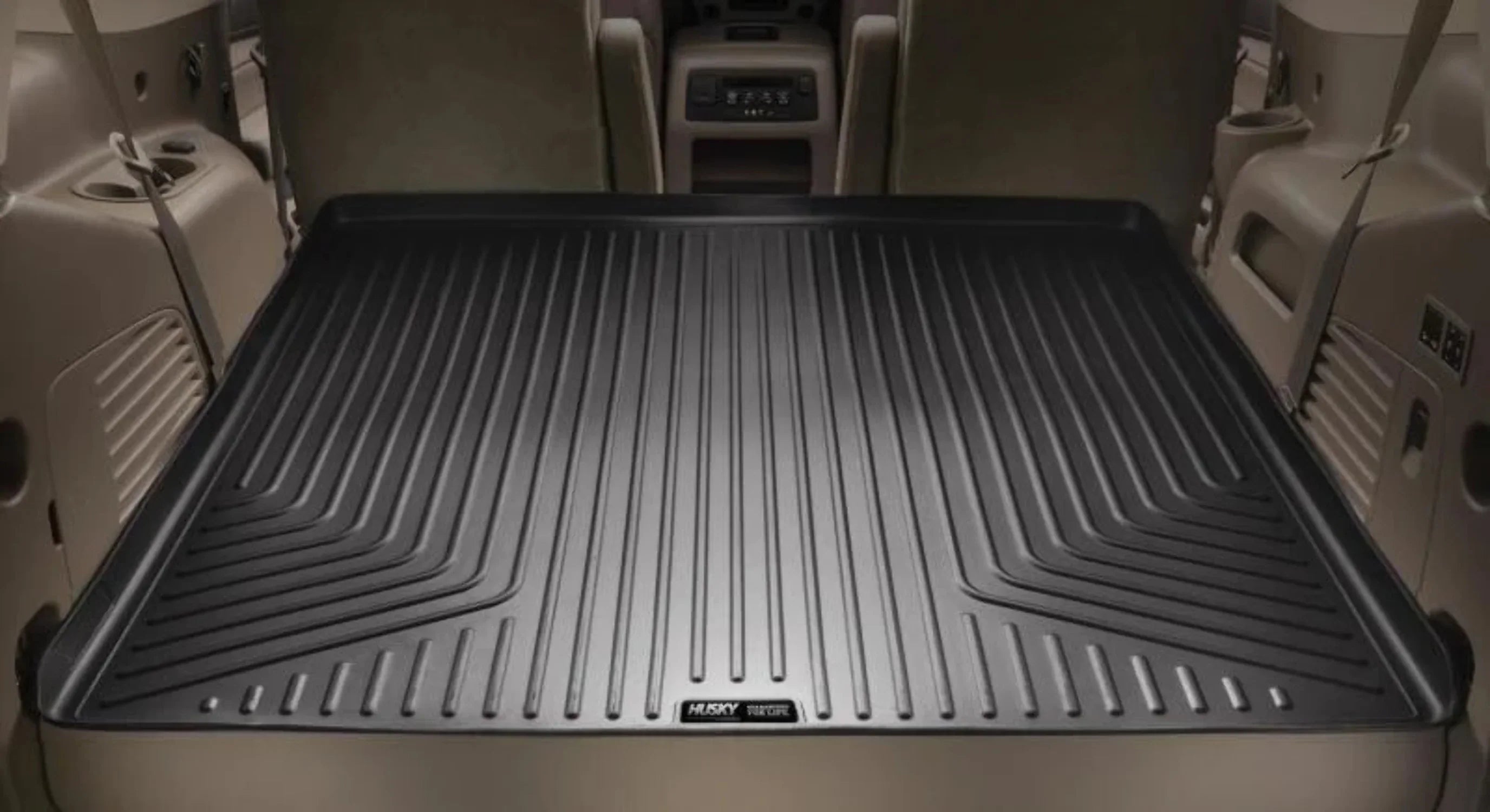Husky by RealTruck Weatherbeater Series Trunk Liner Black Compatible with 08-12 Honda Accord 4 Door