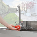 Stainless Steel Utility Sink Single Bowl w/Workbench 39.4 x 19.1 x 37.4 in
