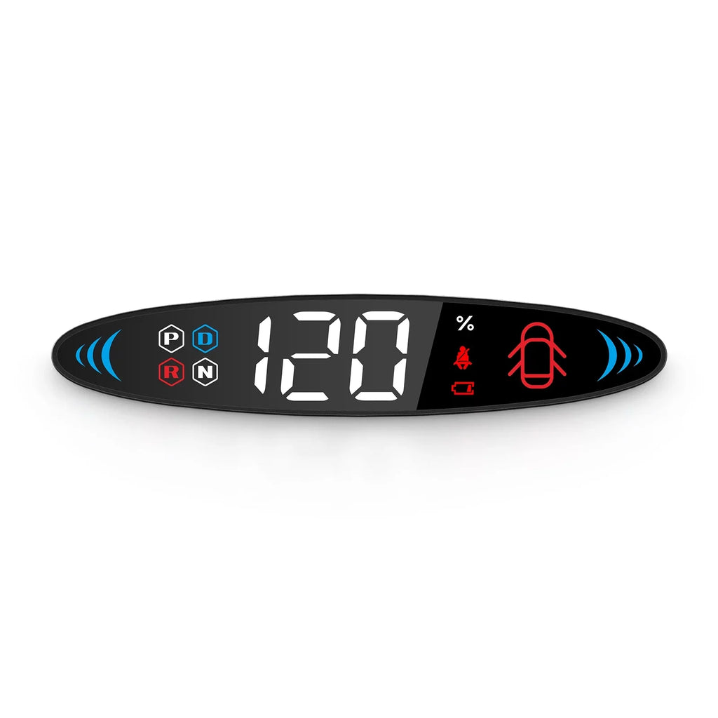 Nebublu Tesla Model 3 Model  Head Up Display， Digital Speedometer Display, Vehicle Speed, Gear, Turn Signal, Battery, Door Reminder, Seat Belt Reminder