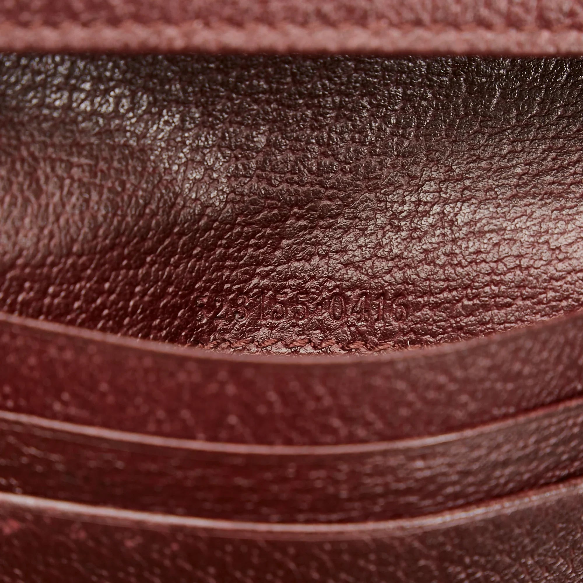 Pre-Owned Authenticated Gucci Ophidia Calf Leather Red Small Wallets Unisex (Good)