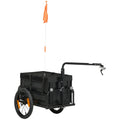 Aosom Bike Trailer Wagon with Removable Storage Box, Galvanized Bottom