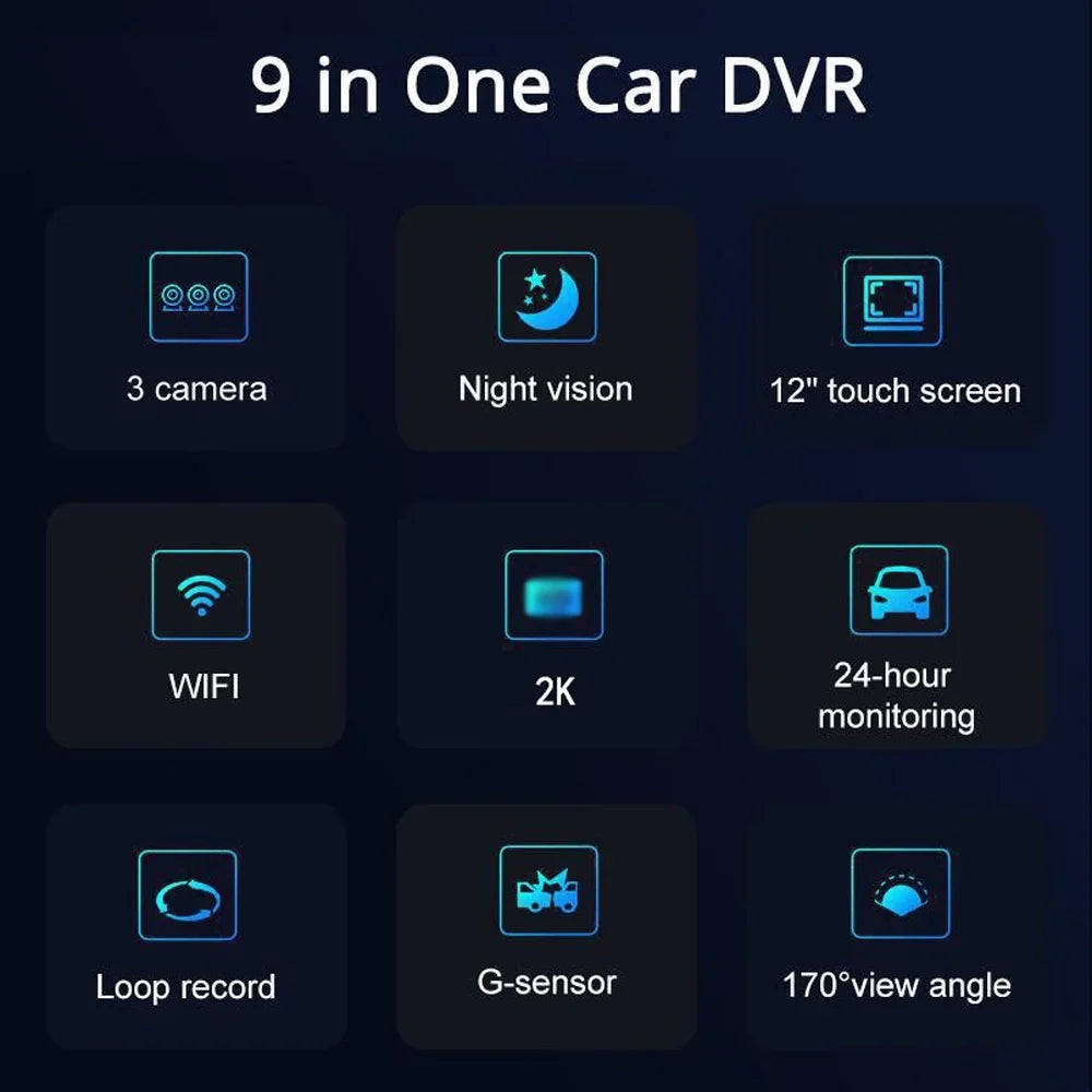 moobody Dashcam Auto Driving Recorder with  Interconnection and Wide Angle Car Camera