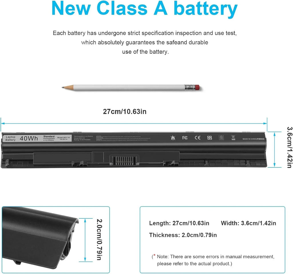 Laptop y for Dell Inspiron 14 15 17 5000 3000 Series 5559 5558 3551 3451 3558 i3558 3567 5755 5756 5458