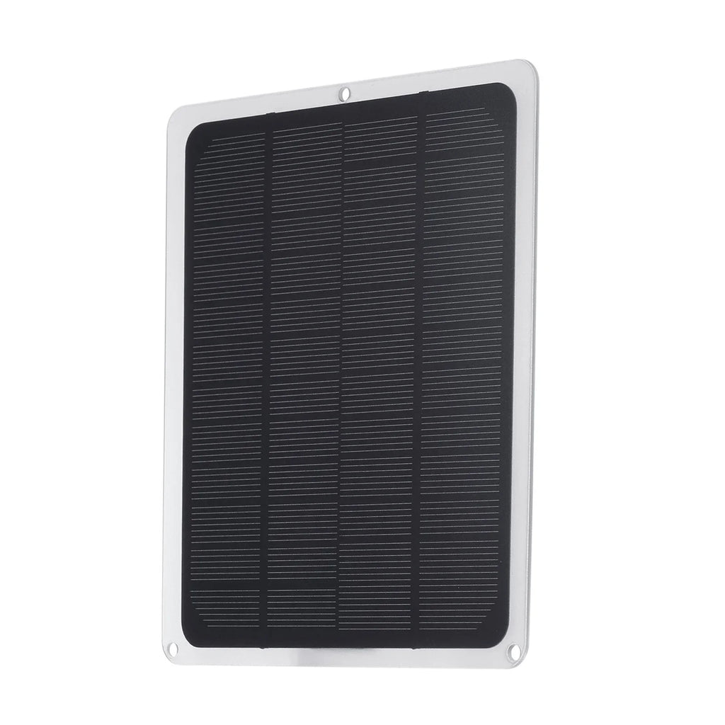 10W Solar Panel with  Port Car Chargers Charge for 12V-Battery Portable Completed Accessories for Outdoor Camping Hiking Fishing Climbing