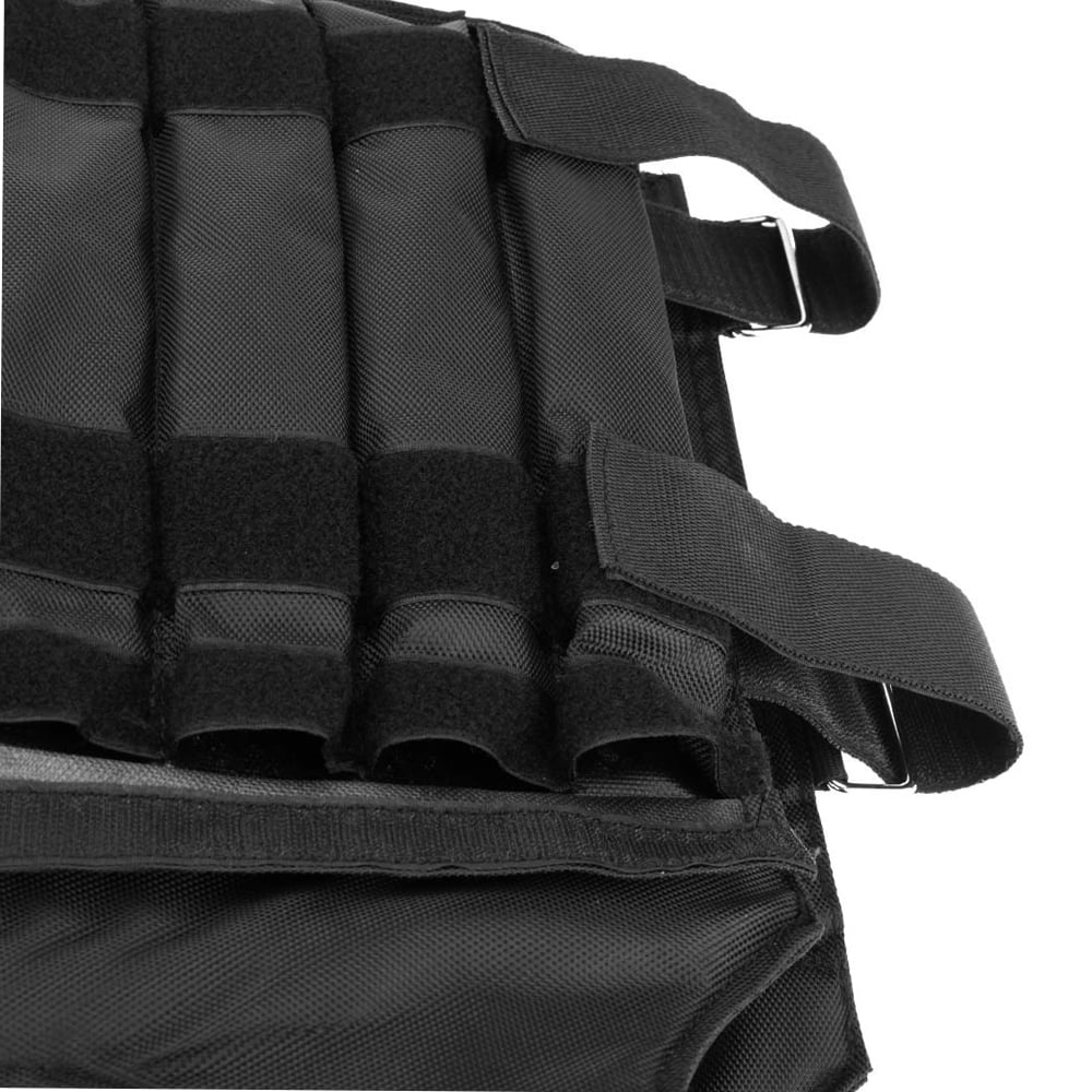 Protective Weighted Vest for Boxing and Sparring Adjustable, Widening Shoulder, Black