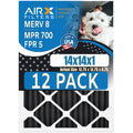 14x14x1 Air Filter  8 Rating, 12 Pack of Furnace Filters Comparable to  700,  5, Pet Odor Retention Filters - Made in  by     .