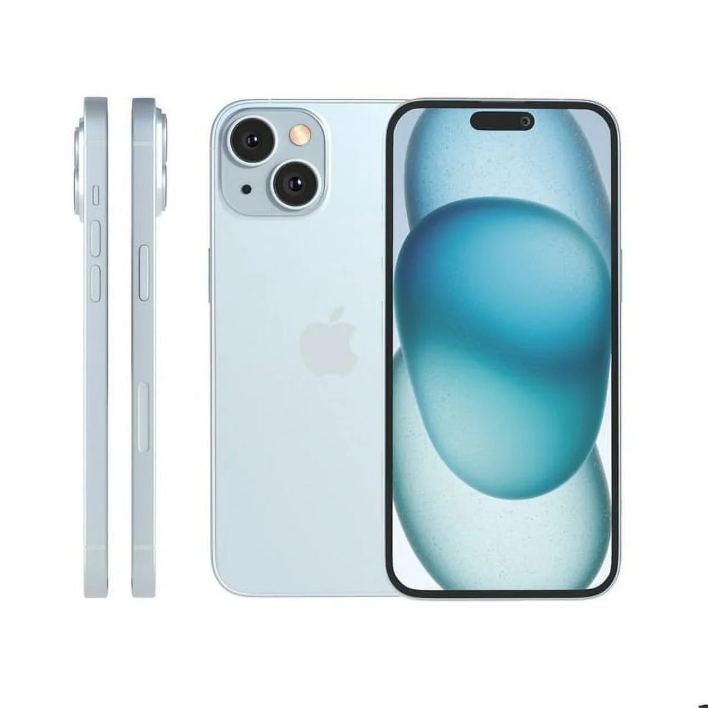 Restored Apple iPhone 15 Plus 128GB - Blue (Straight Talk) (TracFone) (Refurbished)