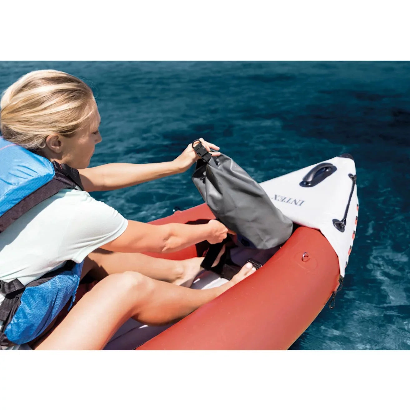 Intex 2 Person Vinyl Kayak w/ Oars & Pump & 2-Person  Kayak w/ Oars Air Pump