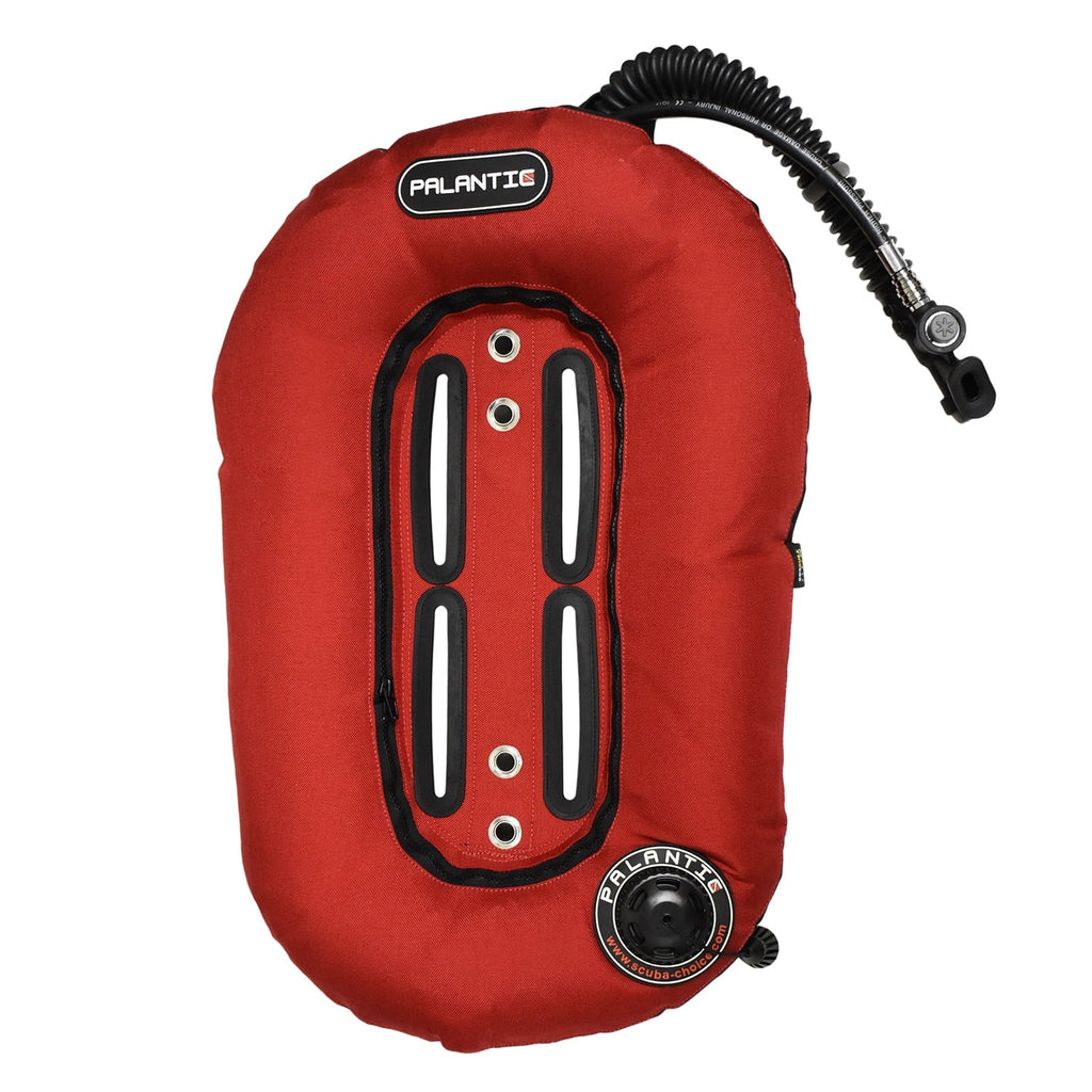 Palantic Neptune Pro Diving Donut Wing Single Tank 30lbs, Red w/ Black Accent