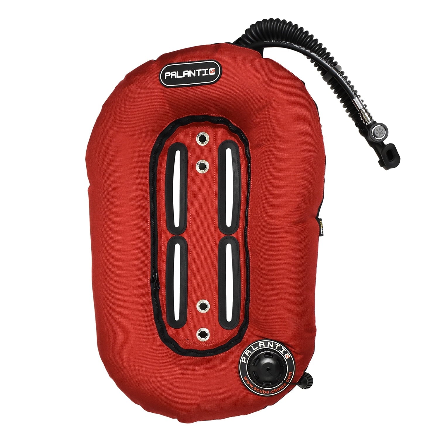 Palantic Neptune Pro Diving Donut Wing Single Tank 30lbs, Red w/ Black Accent