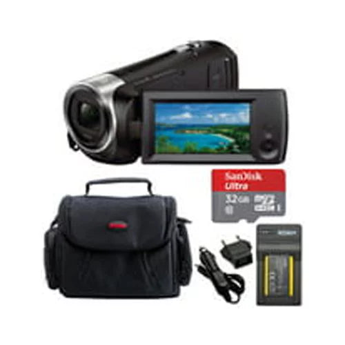 Sony  Handycam Camcorder (Black) with 32GB microSD Card and Accessory Bundle
