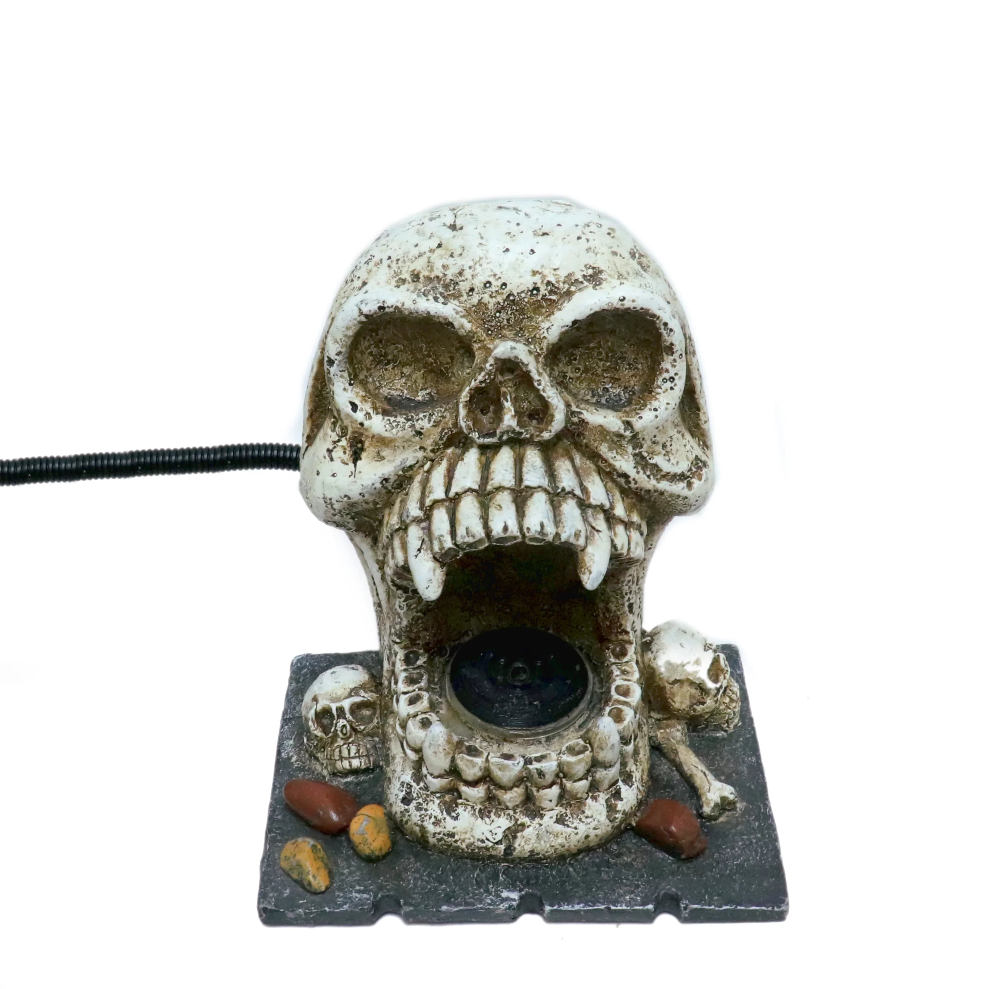 Custom Pro Skull Statuary Fountain Spitter Decorative Outdoor Water Feature