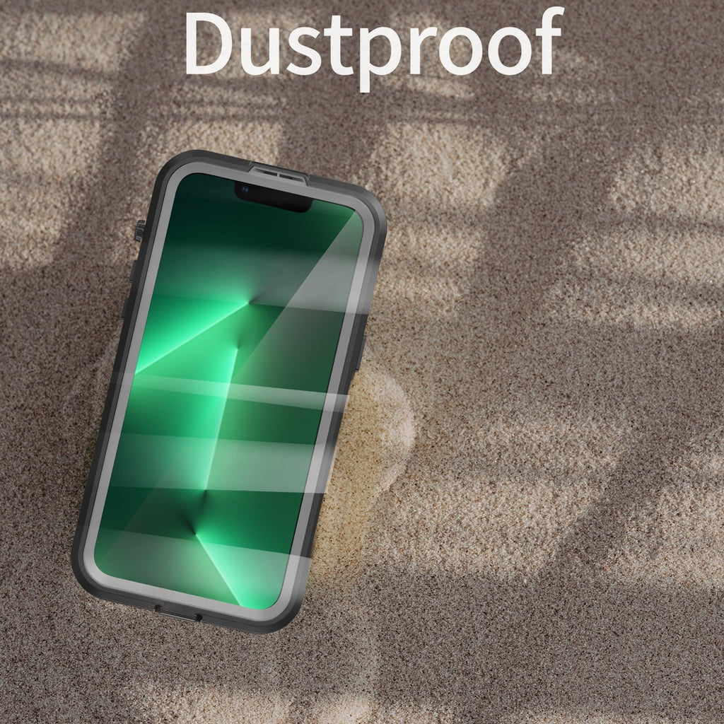 for iPhone 14 Pro Max 6.7" Case Waterproof, Built-in 6H Screen Protector [Real 360][ Underwater][14FT Military Dropproof][Dustproof][Compatible with MagSafe] for iPhone 14 Pro Max - Black