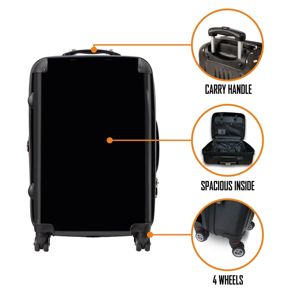 David Bowie Official Tour Series Luggage/Suitcase by Rocksax - Space - Carry On 52L
