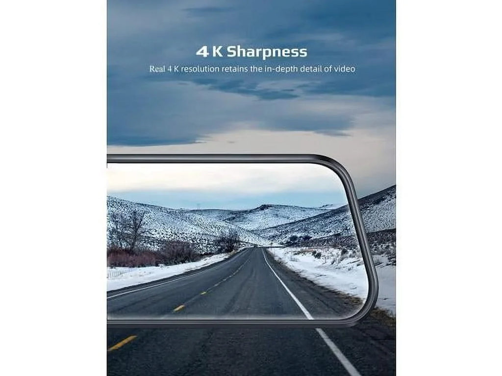 4K 12" Rear View Mirror Camera, Backup Camera, , Superior Sensor for Enhanced Night Vision, -Sensor, Parking Assistance for Cars Trucks