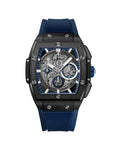 Ed Hardy Men's Navy/Silver Silicone Strap Singles Analog Watch
