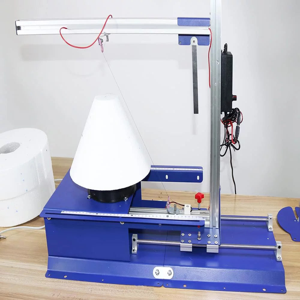 PreAsion Vertical Electric Rotary Molti-functional Hot Cutting Machine Tabletop Hotwire Cutter 110-220V