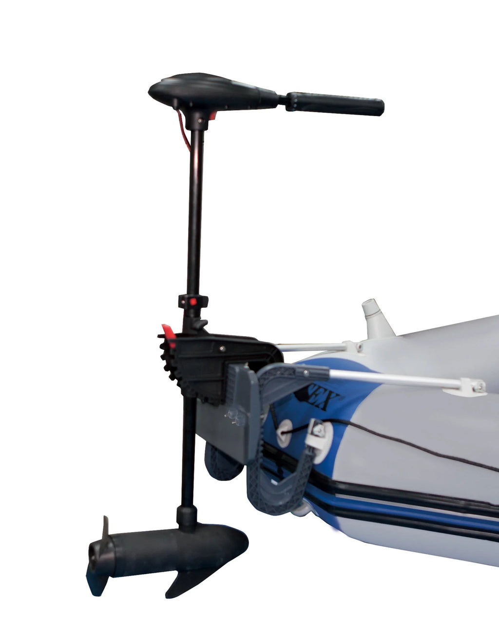 Intex 5 Person Fishing Boat Set w/2 Oars & Eight Speed Trolling Motor