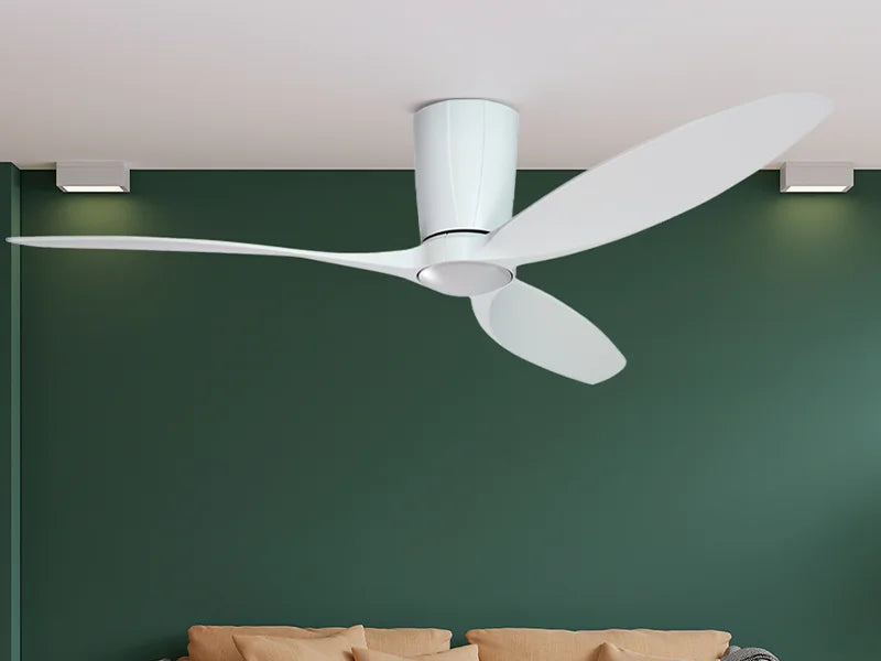 Flagler 52 in. WiFi Integrated  Indoor/Outdoor Matte Pure White Ceiling Fan with Light and Remote Control