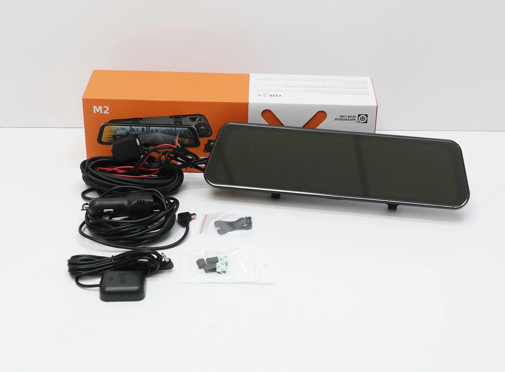 Pre-Owned Rexing  - 2K Front and Rear Mirror Dash Cam with Smart  Grade