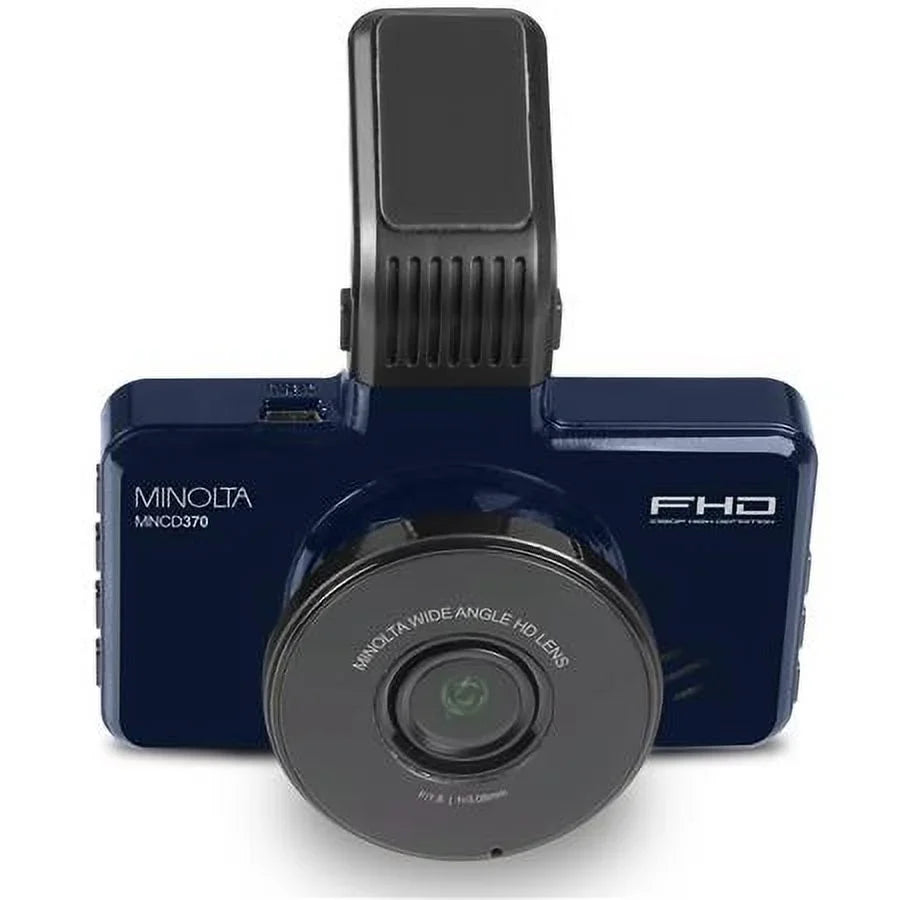 12MP Full  3"  Screen Dash Camera, Blue