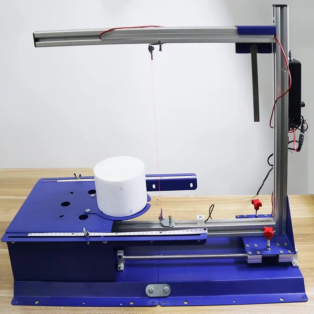 PreAsion Vertical Electric Rotary Molti-functional Hot Cutting Machine Tabletop Hotwire Cutter 110-220V